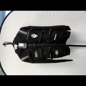 TENACITI Black Multi-Pocket Hoodie with Logo SMALL